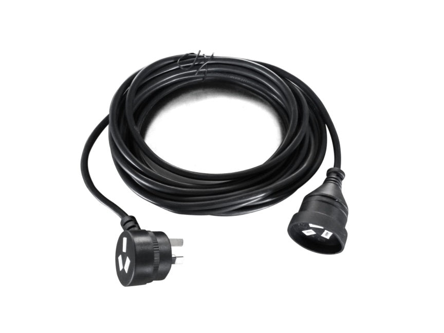 8Ware AU Power Cable Extension  3-Pin Male to Female 2m 3-Pin AU Piggy Back Black 8Ware AU Power Cable Extension  3-Pin Male to Female 2m 3-Pin AU Piggy Back Black